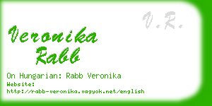 veronika rabb business card